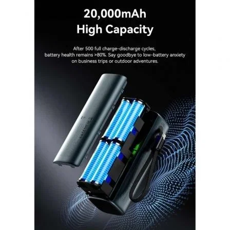 Vention Powerbank 20000mAh 165W FKFH0 Gris con Cable USB-C Vention Powerbank 20000mAh 165W FKFH0 Gris con Cable USB-C
